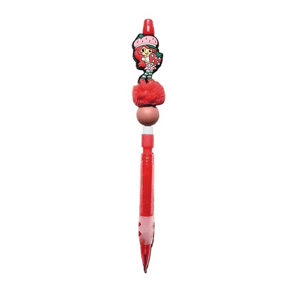 Strawberry Shortcake Custom Beaded Mechanical Pencil Focal Bead Red